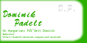 dominik padelt business card